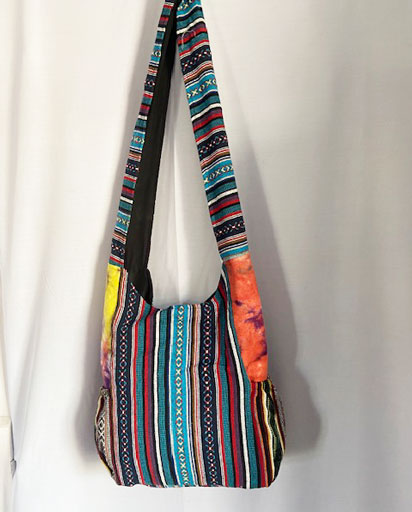 Sun Embroidery Cotton Jogi Bag