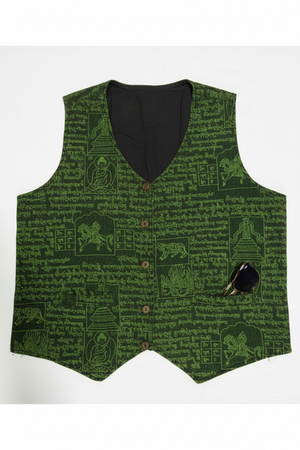 Cotton Button Up Vest