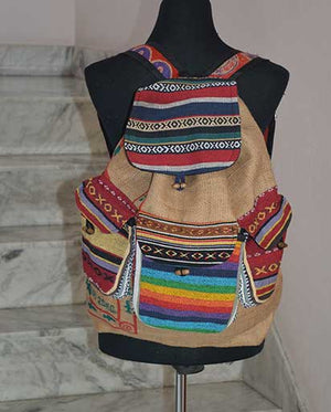 Recycled Jute Cotton Rucksack