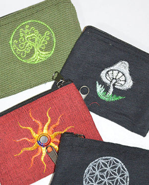Small Cotton Embroidery Purse