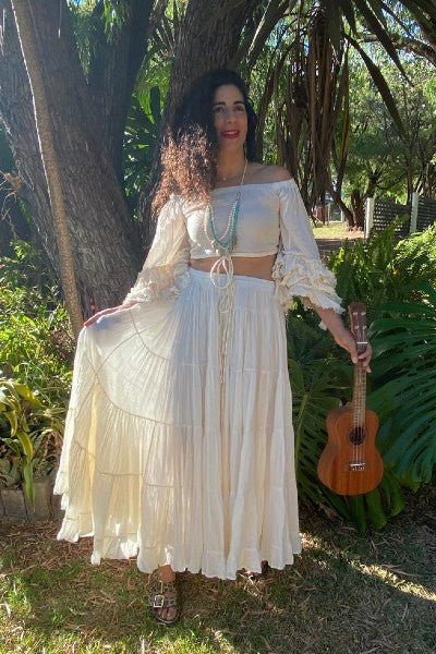 Calico Tiered Gyspy Skirt
