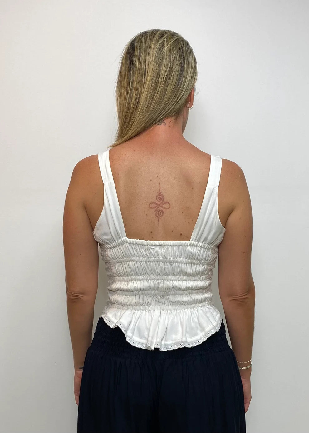 Briar Stonewash Lace Top