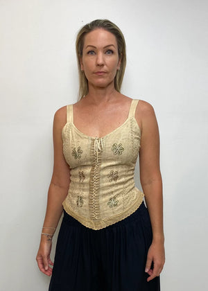 Briar Stonewash Lace Top