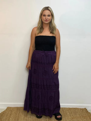 Ostara Plain Cotton Voile Skirt
