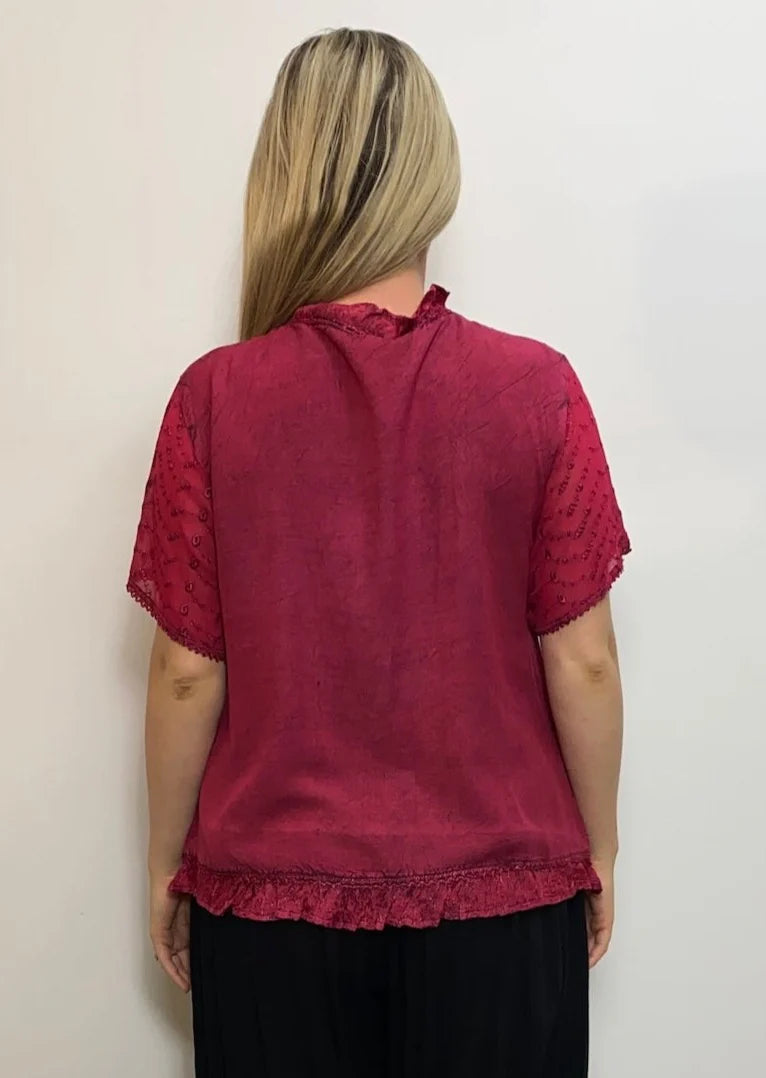 Lilith Stonewash Crop Jacket