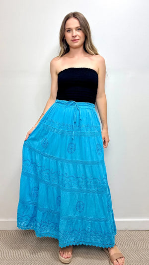 Ostara Plain Cotton Voile Skirt