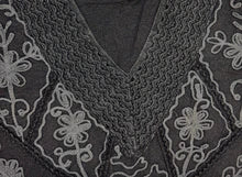 Etta Long Sleeve Emb Stonewash Top