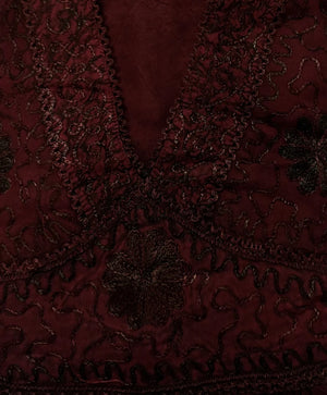 Dionisia Long Stonewash Embroidered Dress