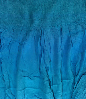 Plain Rayon Crepe Shirring Pants
