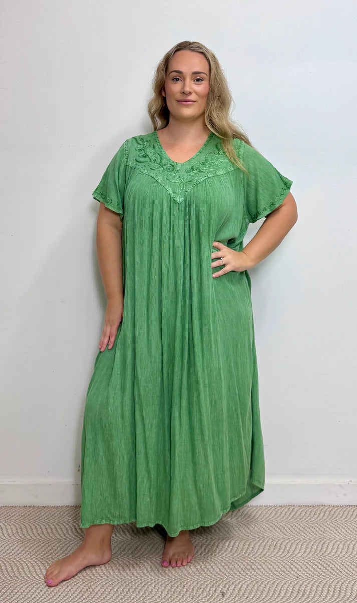 Rustic Long S/S Umbrella Dress