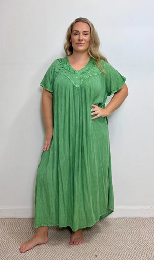 Rustic Long S/S Umbrella Dress