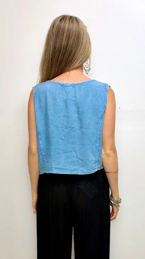 Verity Stonewash Vest Top