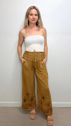 Remi PleatStonewash Long Pants