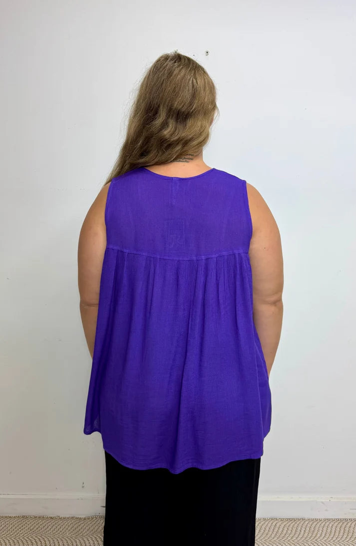 Florence Sleeveless Plain Top