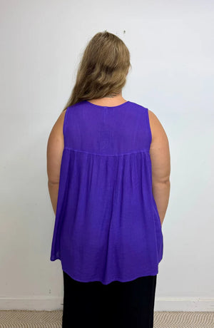 Florence Sleeveless Plain Top