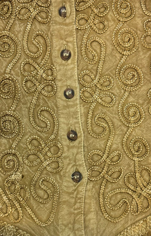 Eirlys Button Up Blouse Frill Bell Sleeve