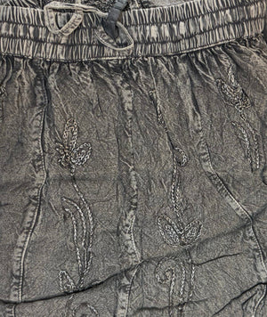 Malia Stonewash Maxi Skirt