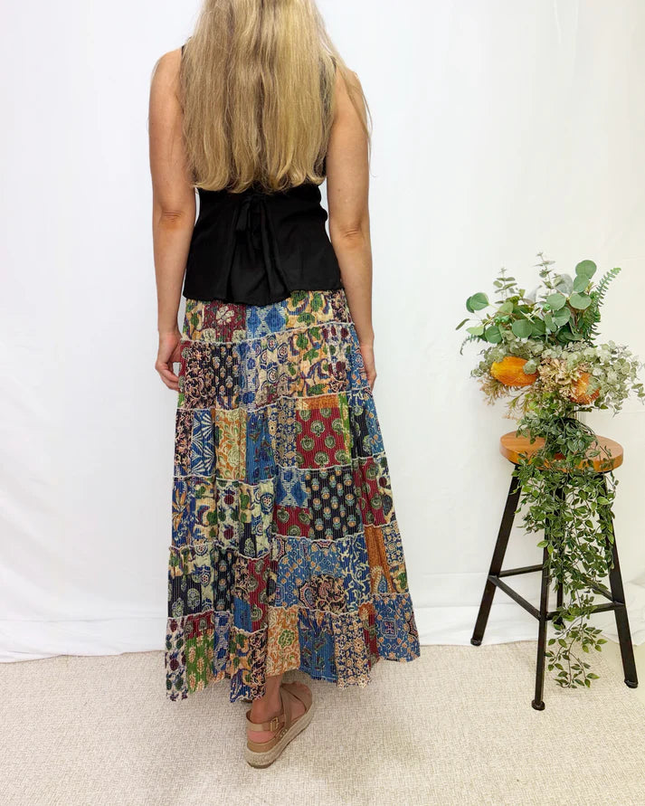 Juniper Patchwork Maxi Skirt