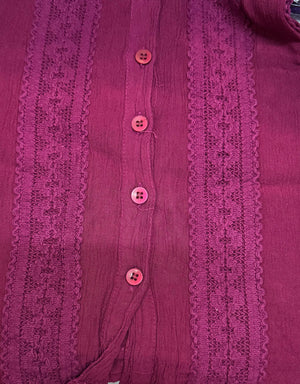 Boheme Button Up Blouse/Rayon