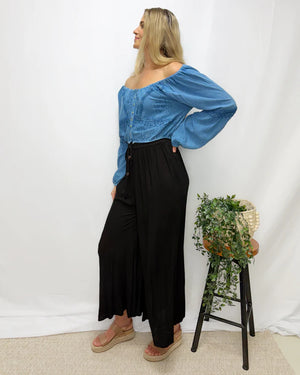 Celeste Peasant Long Sleeve Top