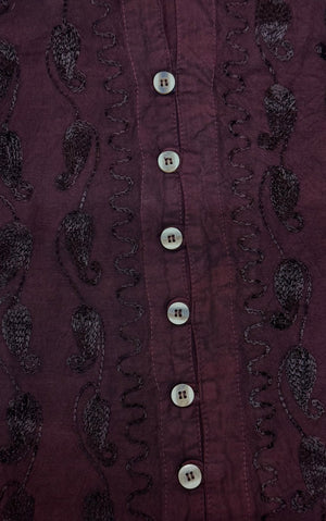 Lani Stonewash Blouse wth Lace