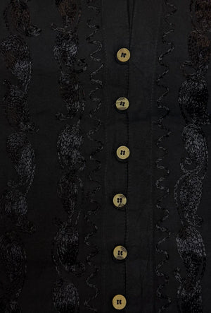 Lani Stonewash Blouse wth Lace