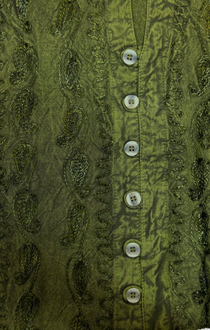 Lani Stonewash Blouse wth Lace