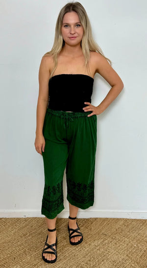 Capri Stonewash Pants