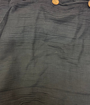 Cotton Stonewash Button Pants