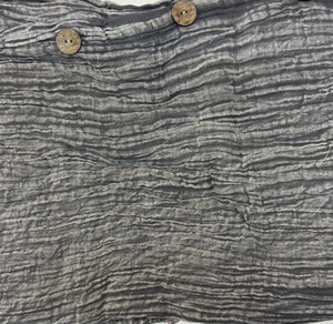 Cotton Stonewash Button Pants