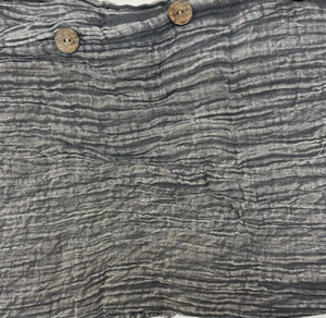 Cotton Stonewash Button Pants