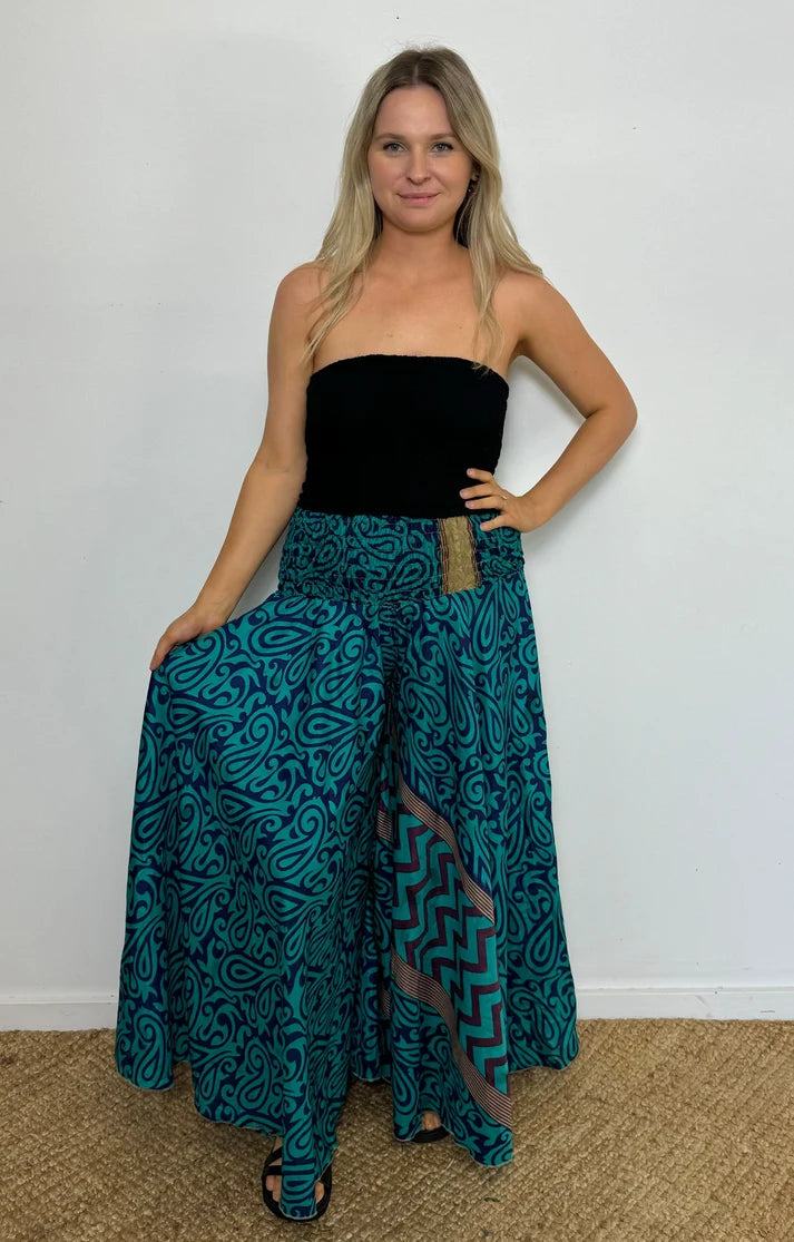Gypsy Silk Plazzo Pants
