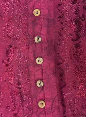 Lani Stonewash Blouse wth Lace
