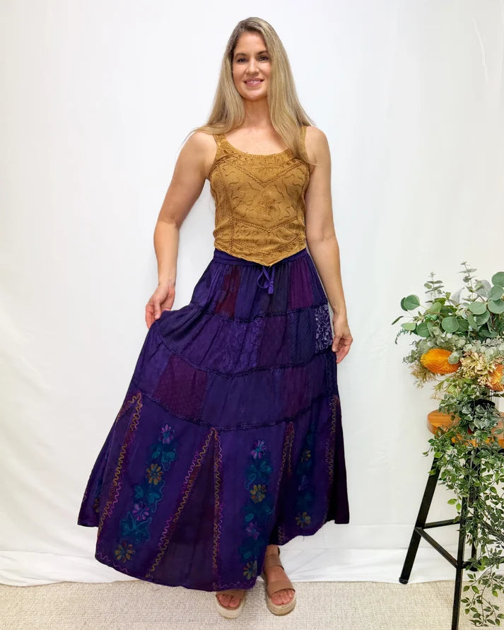 Tahlia Embroidered Maxi Skirt