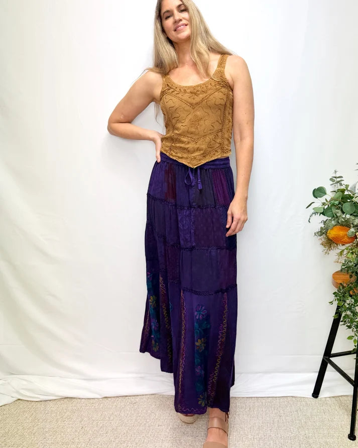 Tahlia Embroidered Maxi Skirt
