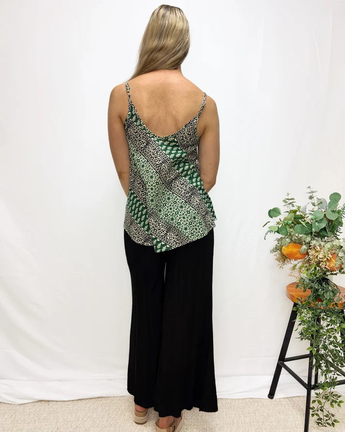 Boheme Blockprint Strappy Top