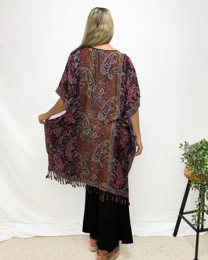 Sahara Paisley Poncho Dress