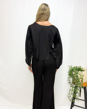 Ravenwood Lace-Up Top
