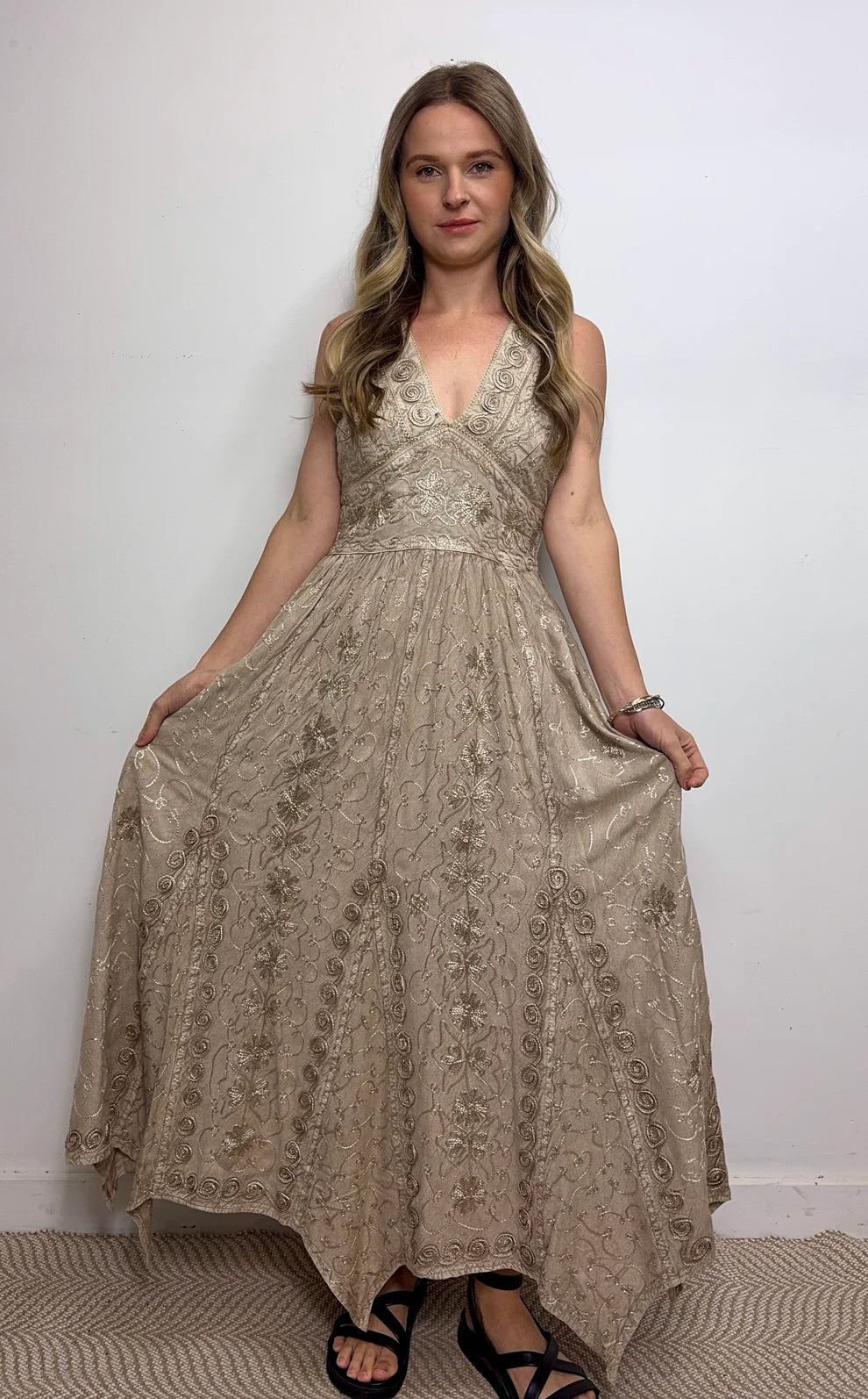 Dionisia Stonewash Maxi Dress