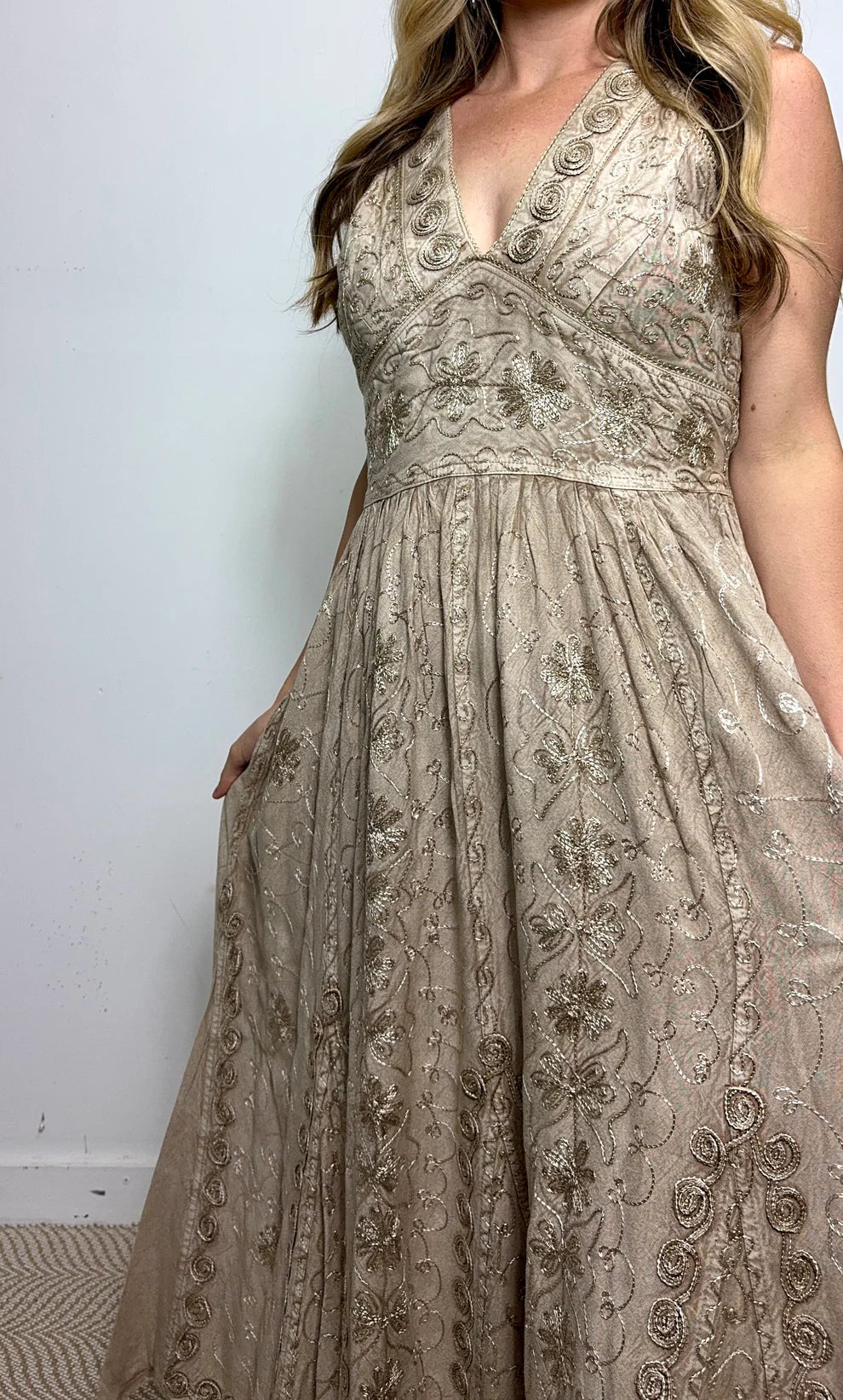 Dionisia Stonewash Maxi Dress