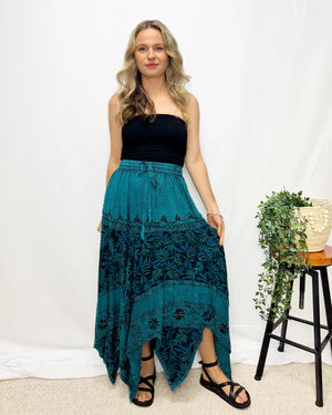 Hanky Bohemian Cotton Skirt