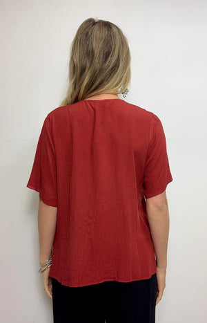 Boheme Button Up Blouse/Rayon