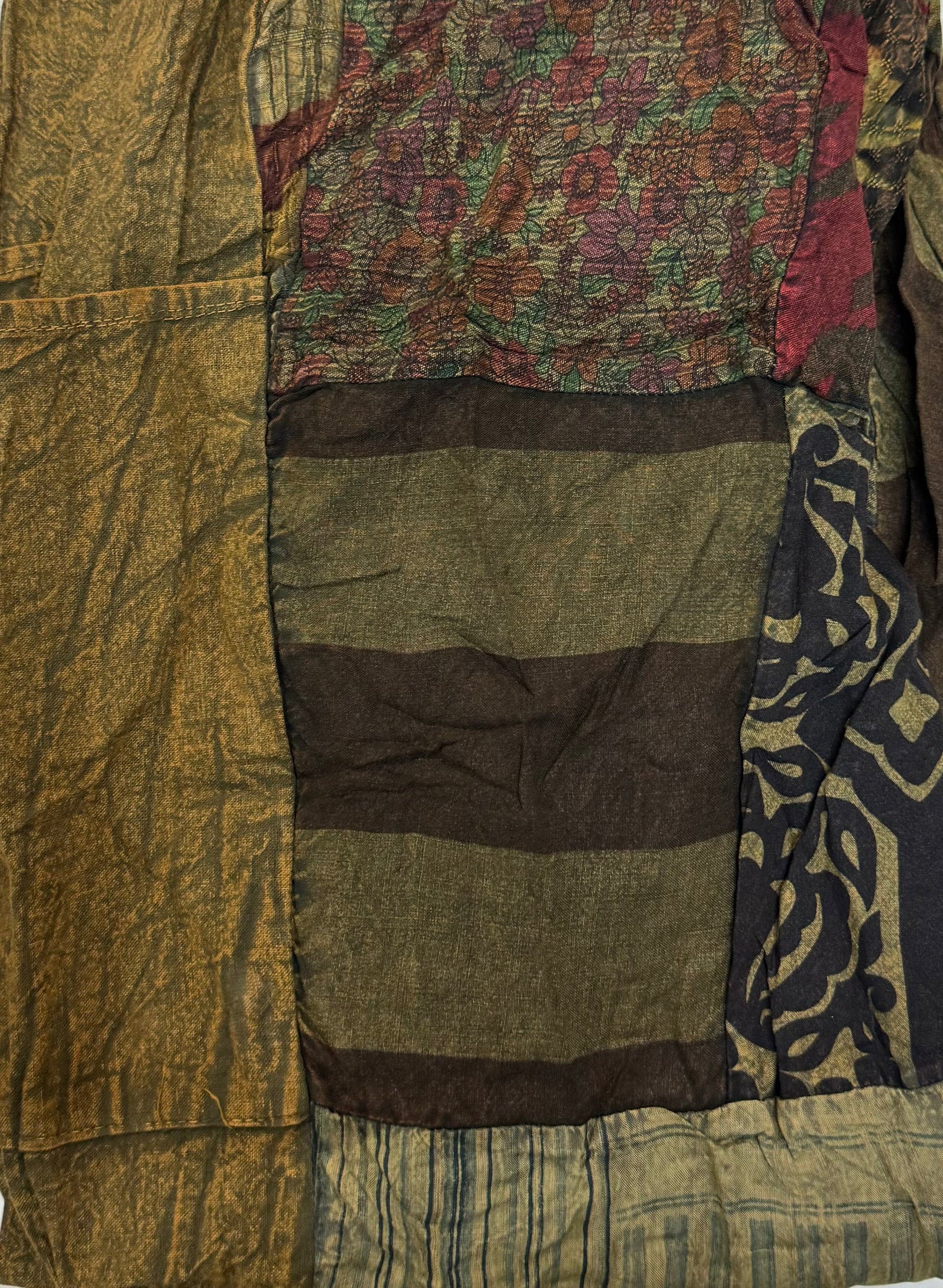 Happy Stonewash Harem Ptchwk Pants