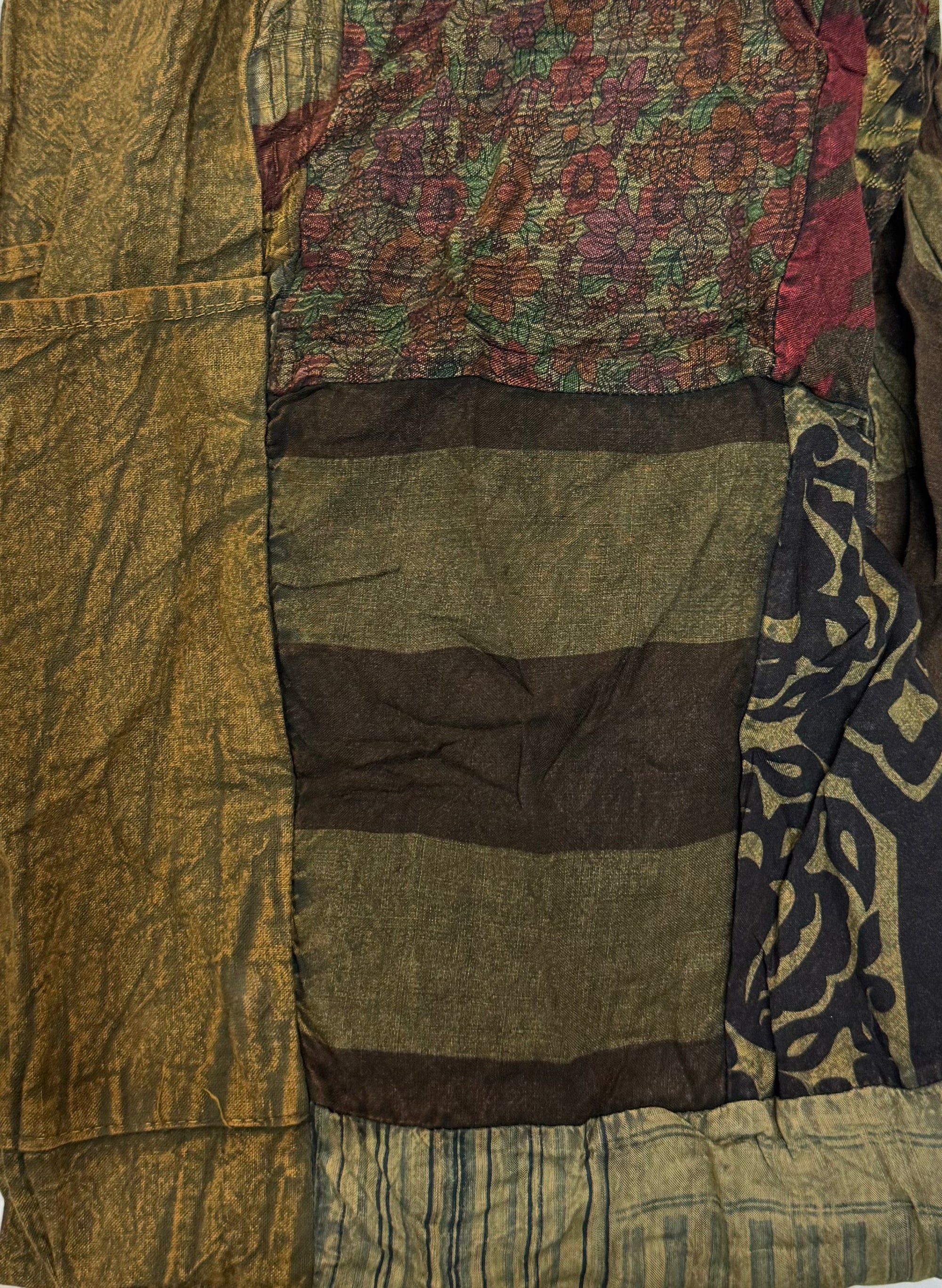 Happy Stonewash Harem Ptchwk Pants