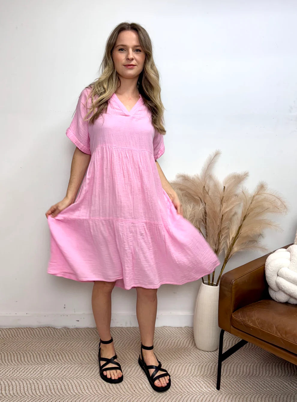 Olympia Short Sleeve Dress