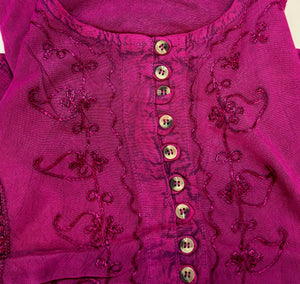 Bohemia Stonewash Top With Sleeves