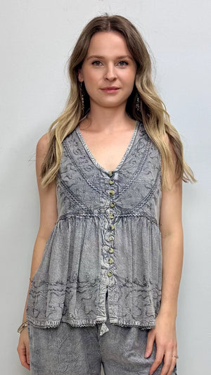 Daisy Button Up Blouse