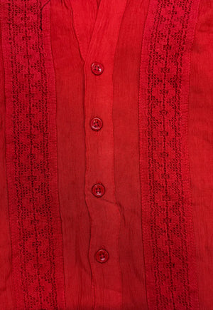 Boheme Button Up Blouse/Rayon