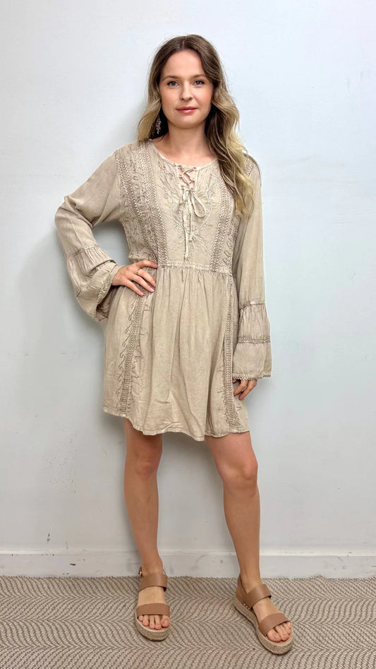Blossom Stonewash L/S Top