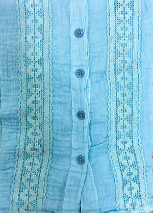 Boheme Cotton Button Up Top